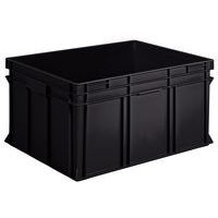 Behälter nach europäischer Norm - einfach - Schwarz, Recycling