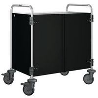 Servierwagen mit Verkleidung - 3 Böden - Blanco