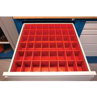 Set für Schubladenunterteilung - Kunststoff - 48 Behälter - Manutan.de