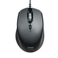 Maus Pro, leise, kabelgebunden, schwarz - Port Connect