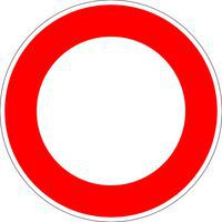 Hinweisschild B0 - Durchfahrt verboten - Kelias