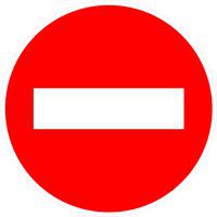 Temporäres Hinweisschild B1 - Einfahrt verboten - Kelias