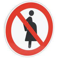 Schild Schwangere kein Zutritt, Aluminium - Manutan Expert