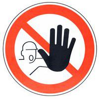 Schild Zutritt für Unbefugte verboten, Aluminium - Manutan Expert