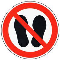 Viereckiges Schild, Betreten/Parken verboten, selbstklebend - Manutan Expert