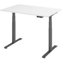 Elektrischer Schreibtisch, Untergestell in Graphit, 120 x 80 cm - Manutan Expert