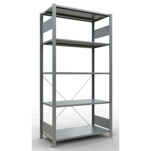 Regal Easy-Fix für leichte Lasten - Einseitig - H 2000 mm - Verzinkt - Schulte