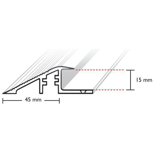Rand für Gitter - Aluminiumprofil Rand für Gitter - Aluminiumprofil