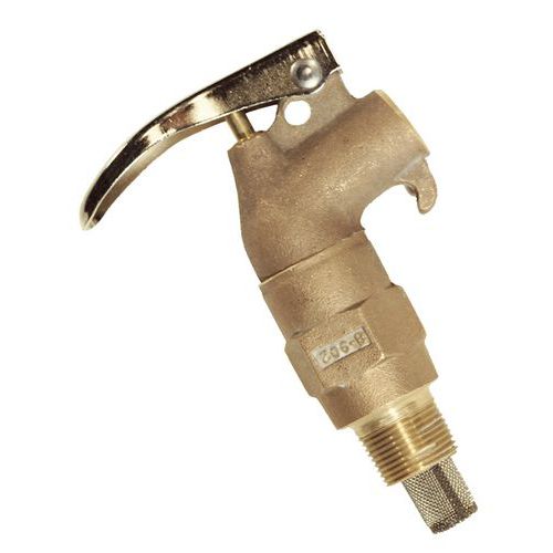 Polyethylenhahn mit Druckventil für Fässer - 3/4 Zoll - Justrite Polyethylenhahn mit Druckventil für Fässer - 3/4 Zoll - Justrite