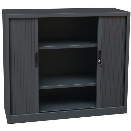 Rollladenschrank niedrig, einfarbig - Manutan Manutan Deutschland