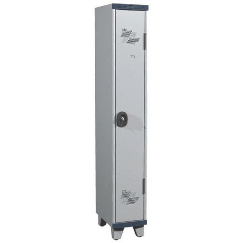 Spind Seamline Optimum® mit 1 Säule - Säulenbreite 300 mm - mit Füßen - Acial Spind Seamline Optimum® mit 1 Säule - Säulenbreite 300 mm - mit Füßen - Acial