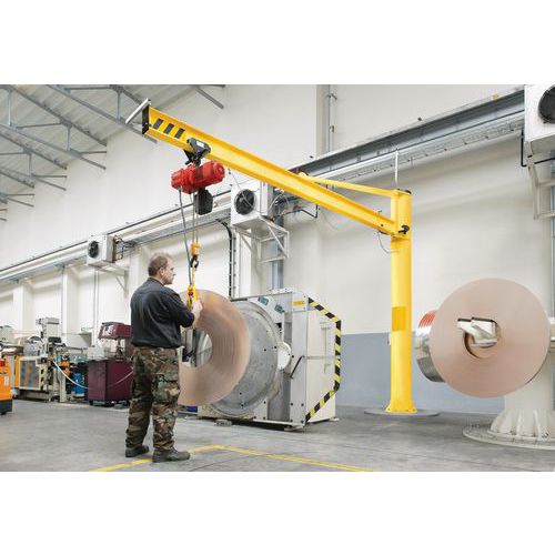 Säulenschwenkkran mit Dreiecksausleger - Tragkraft 250 kg