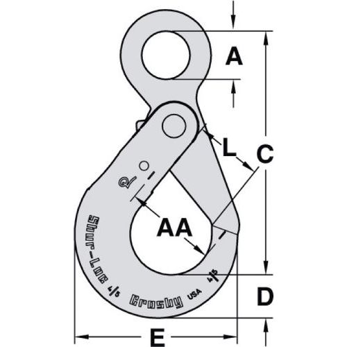 A = NutzbreiteB = NutzhöheC = GesamthöheD = AbsatzhöheE = GesamtbreiteH = ∅AA = Kleiderhaken ∅L = Öffnung