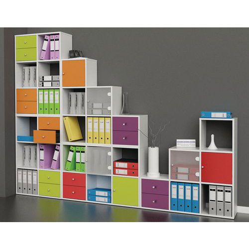 Aufbewahrungsmöbel Maxicube - Weiß Manutan Deutschland