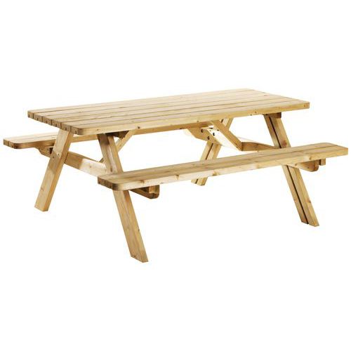 Klappbarer Picknicktisch Holz Pin Manutan Deutschland