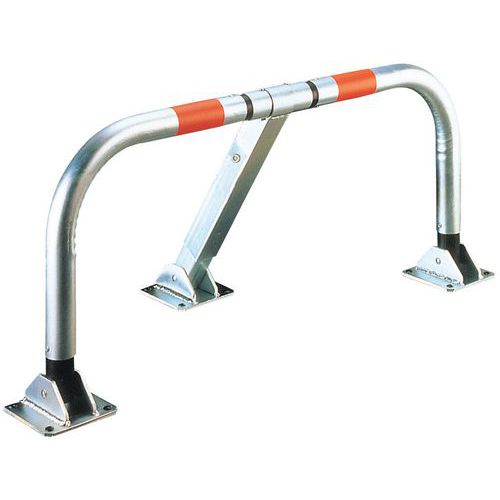 Parkplatz-Sperrbügel mit Dämpfern - Brandfallschloss