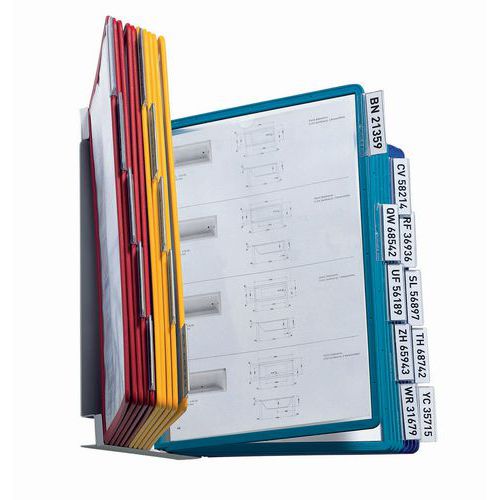 Wandhalter Vario - 20 schwarze Sichttafeln A4