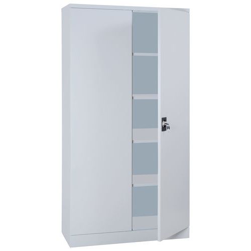 Hoher Flügeltürenschrank zur Selbstmontage - Breite 120 cm Manutan