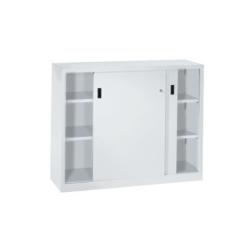 Niedriger Schrank mit Schiebetüren - Breite 100 cm x Tiefe 50 cm