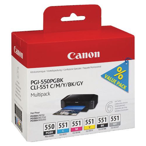 Druckerkartusche - PGI-550/CLI-551 - Canon Druckerkartusche - PGI-550/CLI-551 - Canon