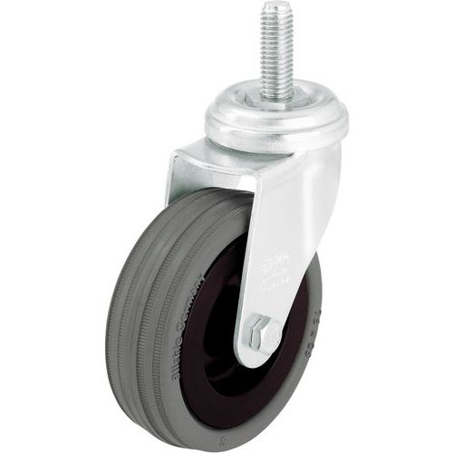 Lenkrolle mit Gewindestange M10 x 30 mm - Tragkraft 40 bis 70 kg Lenkrolle mit Gewindestange M10 x 30 mm - Tragkraft 40 bis 70 kg