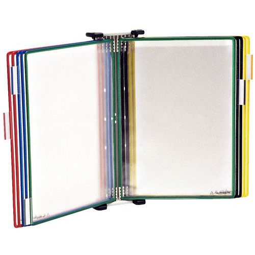 Wandhalter mit Drehgelenk Tarifold - 5 Hüllen für A4-Format