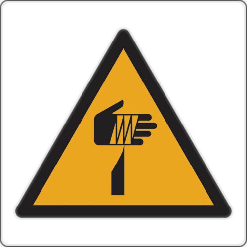Warnschild - Spitzer Gegenstand - Aluminium