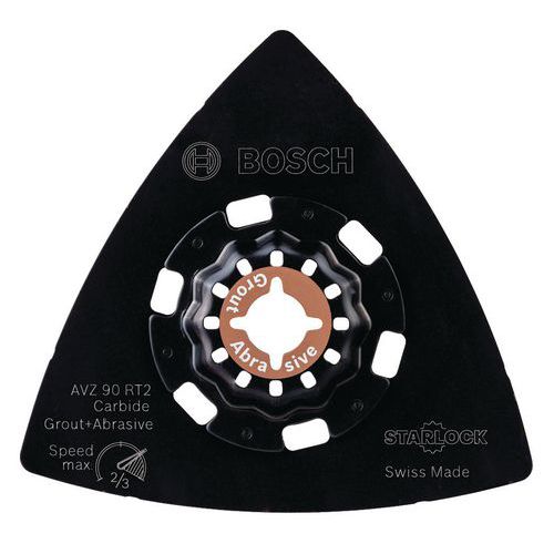 Schleifplatte mit Hartmetallbesatz Starlock AVZ 90 RT2 Schleifplatte mit Hartmetallbesatz Starlock AVZ 90 RT2