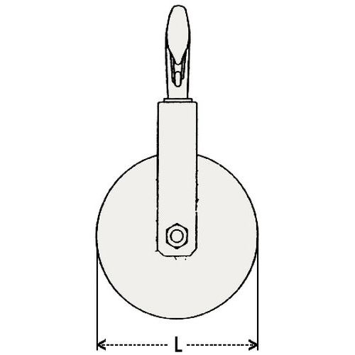 L = Breite (Fester Bügel)