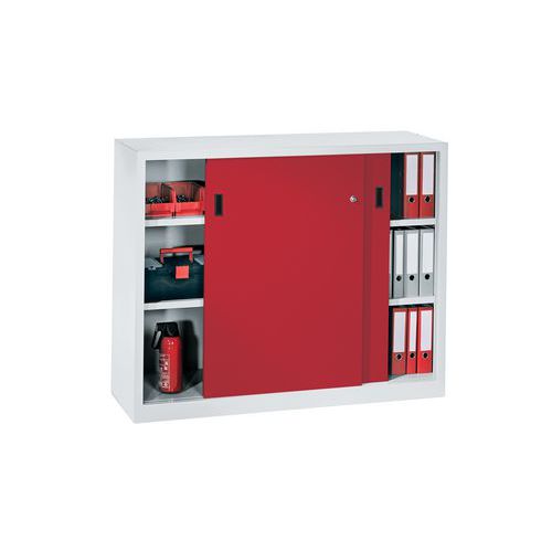 Niedriger Schrank mit Schiebetüren - Breite 100 cm x Tiefe 50 cm