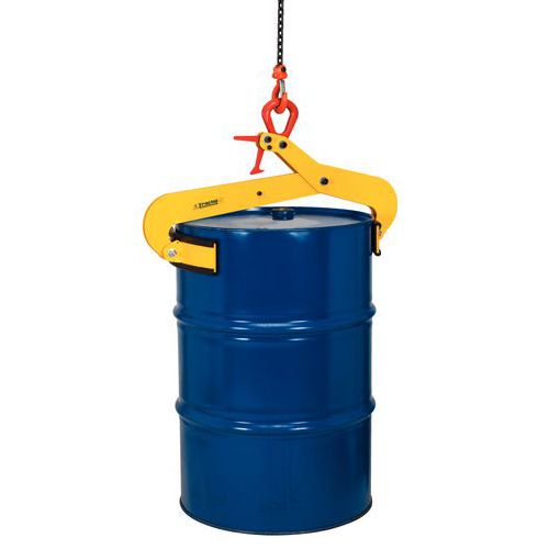 Halbautomatische Zange für Metallfässer - Senkrechter Verschluss - Tragkraft 500 kg