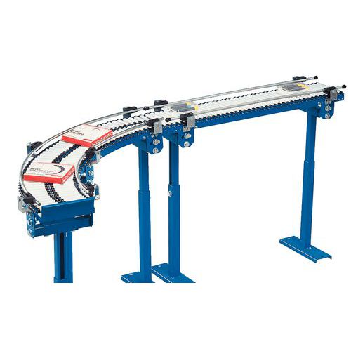 Mikro-Schwerkraftförderer - Mit PVC-Rollen Ø 20 mm Länge 100 mm Mikro-Schwerkraftförderer - Mit PVC-Rollen Ø 20 mm Länge 100 mm