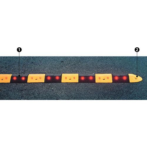 1 - integrierte Reflektoren2 - Modul, halbrund