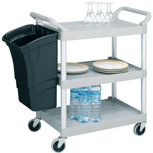 Wagen mit Kunststoffböden - 3 Böden - Tragkraft 90kg - Rubbermaid Wagen mit Kunststoffböden - 3 Böden - Tragkraft 90kg - Rubbermaid