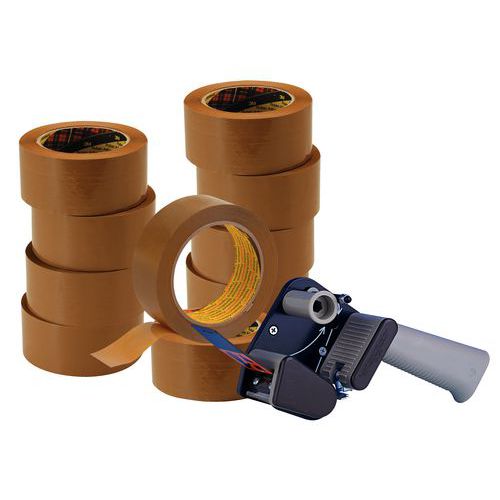 Sonderangebot 3M: 10 Klebebandrollen Hot Melt 3739 + 1 leiser Abroller H150 Sonderangebot 3M: 10 Klebebandrollen Hot Melt 3739 + 1 leiser Abroller H150