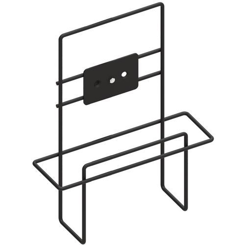 Zusätzlicher Ständer für A4-Broschürenhalter aus schwarzem Stahl - Manutan