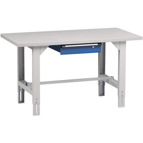 Verstellbare Werkbank Allround - 1 Schublade