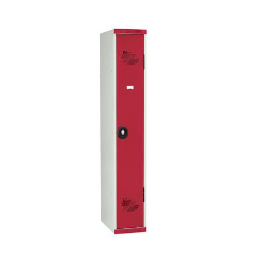 Spind Seamline Optimum® mit Garderobe - 1 Säule, Breite 300 mm - auf Sockel - Acial Spind Seamline Optimum® mit Garderobe - 1 Säule, Breite 300 mm - auf Sockel - Acial