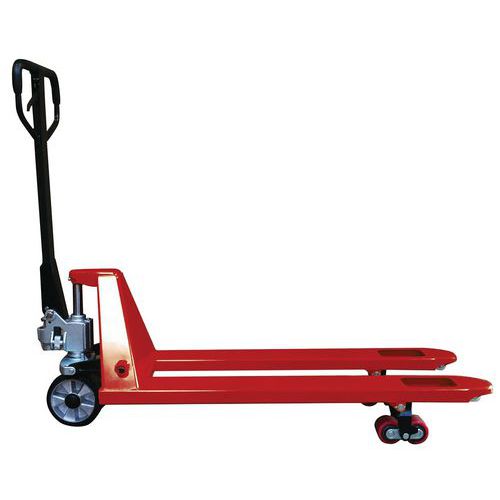 Manueller Wiegehubwagen, rot - Tragkraft 2500 kg Manueller Wiegehubwagen, rot - Tragkraft 2500 kg