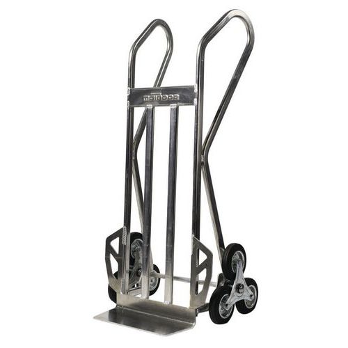 TreppenSackkarre aus Aluminium mit 3 Sternrädern Tragkraft 150 kg