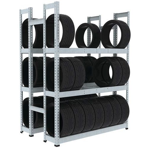 Regal für Reifen Manutan Rapid 1 - Tiefe 455 mm Regal für Reifen Manutan Rapid 1 - Tiefe 455 mm