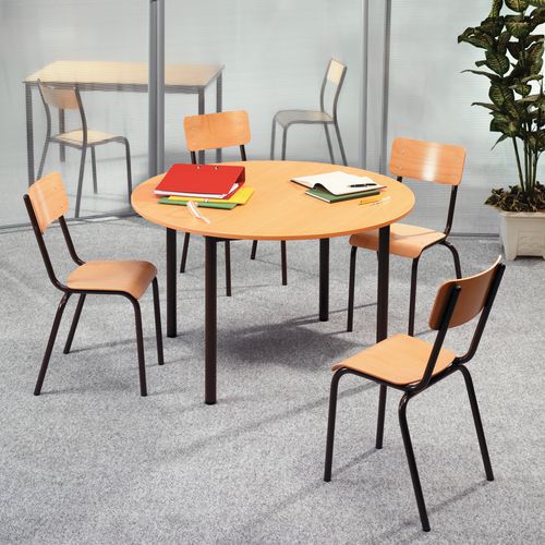 Runder Holztisch - Manutan.de