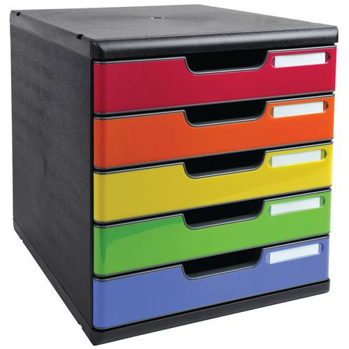 Ablagemodul Modulo A4 5 Schubladen - Exacompta Ablagemodul Modulo A4 5 Schubladen - Exacompta