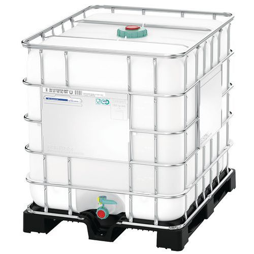 Transportbehälter 1000 L antistatisch Behälter + Metallpalette