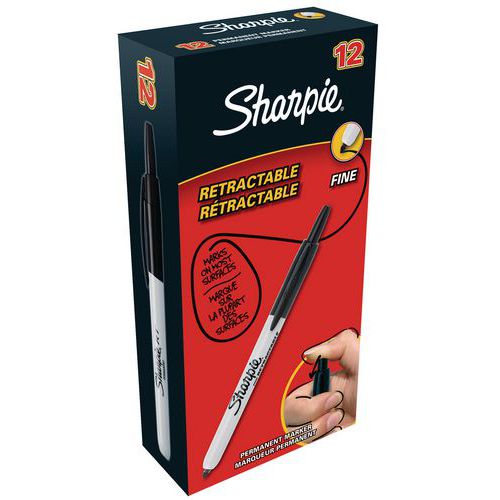 Einziehbarer Permanentmarker Sharpie - schmale Spitze Einziehbarer Permanentmarker Sharpie - schmale Spitze