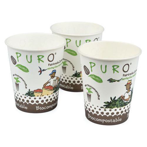 Biologisch abbaubare Becher Puro 15 cl - 2500 Stück - Miko Biologisch abbaubare Becher Puro 15 cl - 2500 Stück - Miko