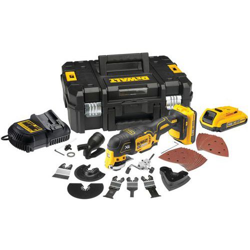 Multi-Cutter XR 18 V 2 Ah Li-Ion Brushless - 32 Zubehörteile - 2 Batterien - DeWalt Multi-Cutter XR 18 V 2 Ah Li-Ion Brushless - 32 Zubehörteile - 2 Batterien - DeWalt