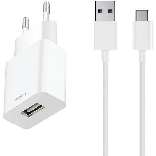 USB-Ladegerät + Schnellladekabel 1 m Typ C - Moxie USB-Ladegerät + Schnellladekabel 1 m Typ C - Moxie