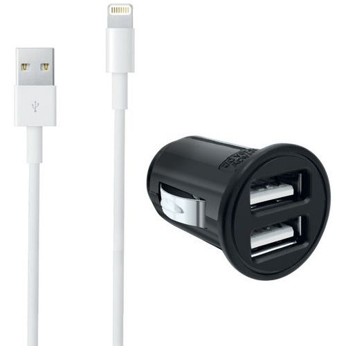 USB-Ladegerät für Zigarettenanzünder + Lightning-Kabel iPhone - Moxie 