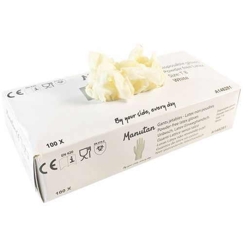 Beschichtete Latex-Einweghandschuhe - Manutan Beschichtete Latex-Einweghandschuhe - Manutan